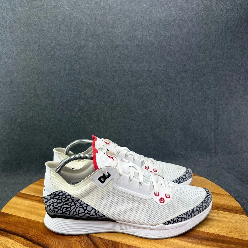 Nike Air Jordan 88 Racer Trainer White Cement Fire Red Shoes AV1200-100 Size 10